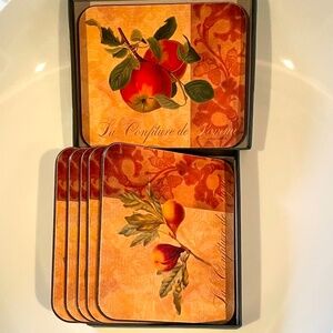 VINTAGE JASON APERITIVO COASTERS. Never used. “La Confiture”